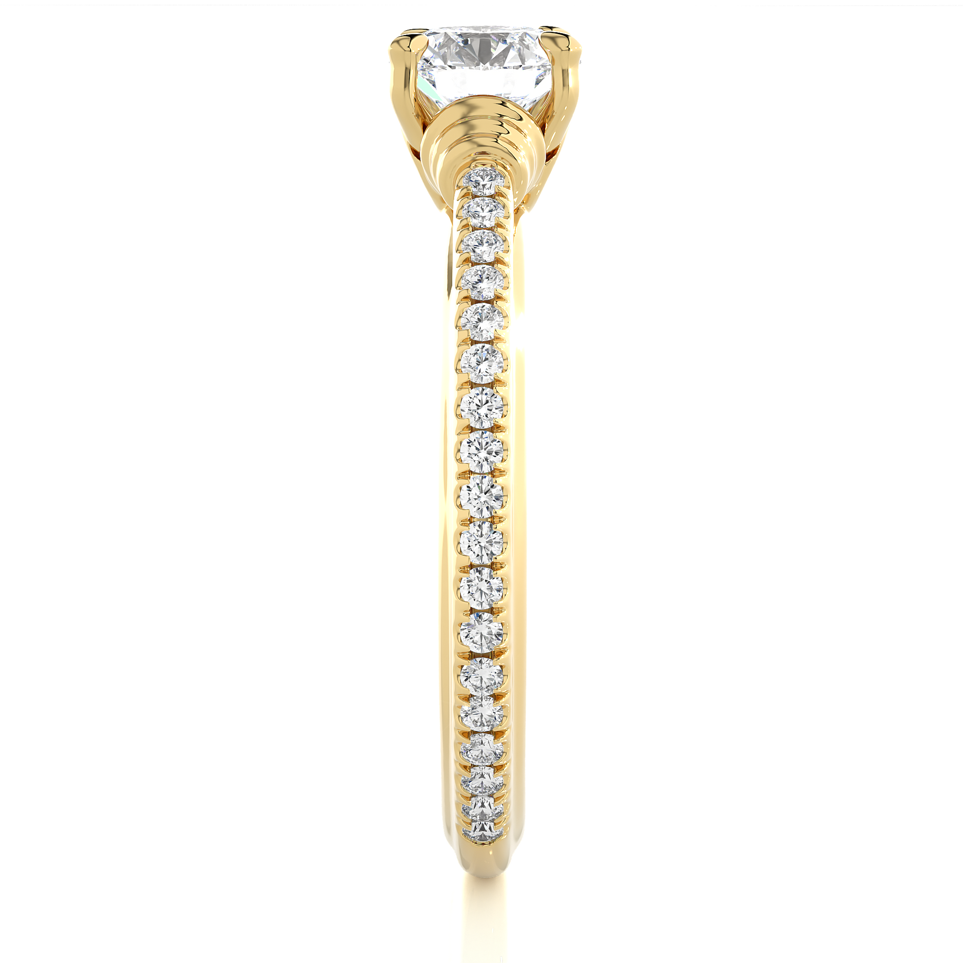 1+0.23 Ct Round Diamond Ring