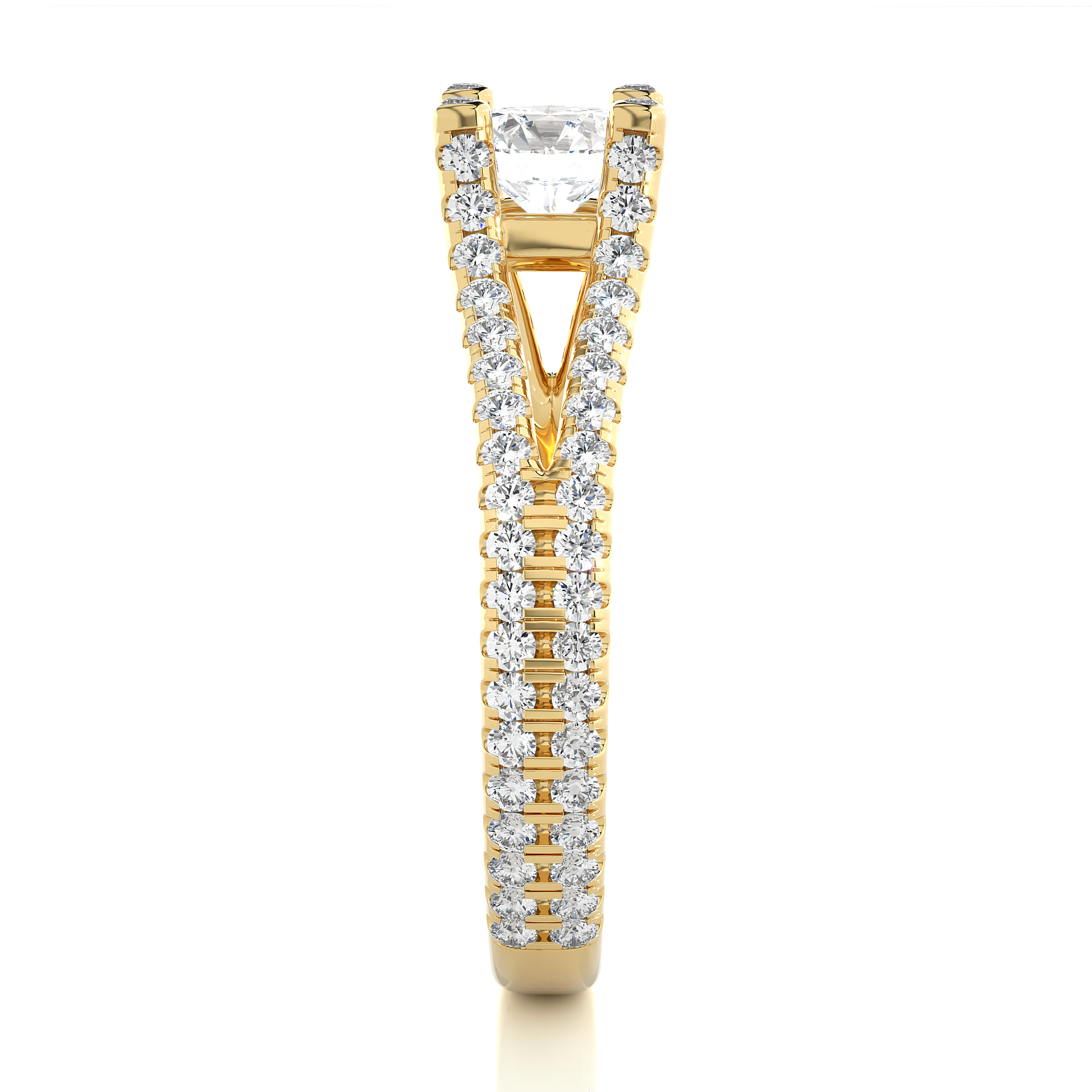 0.5+0.55 Ct Round Diamond Ring