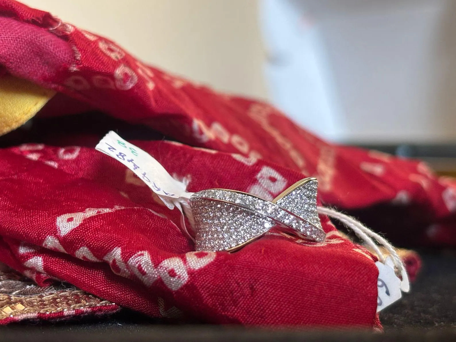 18K gold lab diamond cluster ring