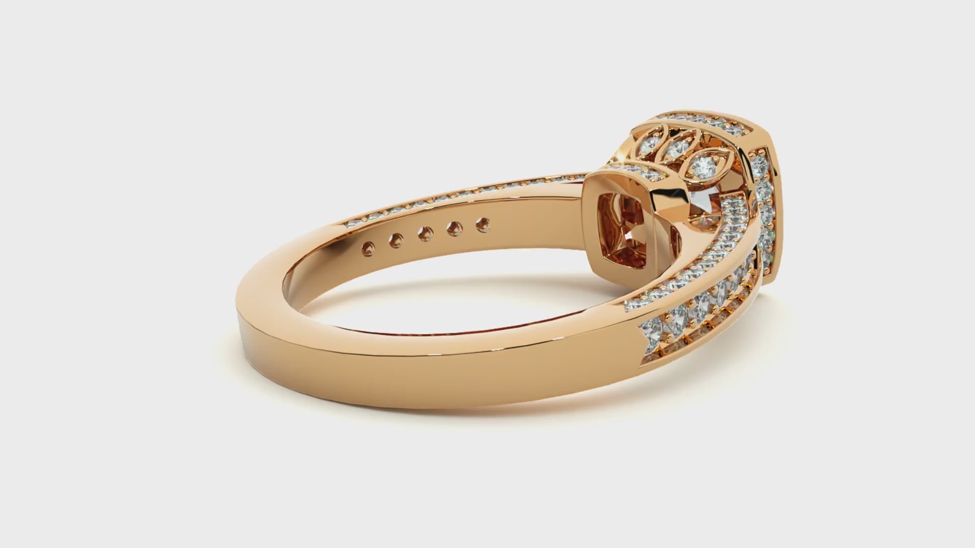 0.7+0.76 Ct Round Diamond Ring