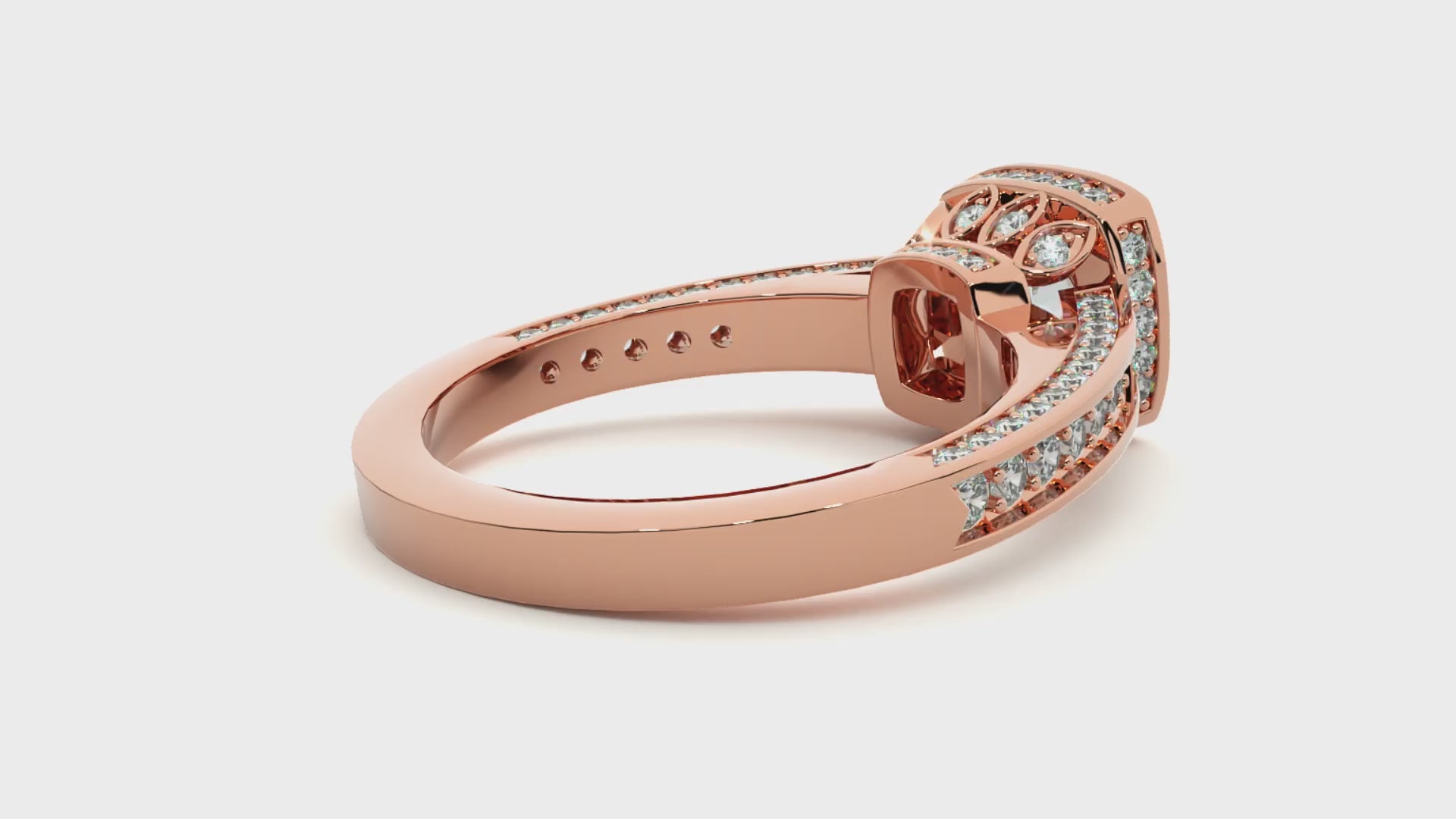 0.7+0.76 Ct Round Diamond Ring