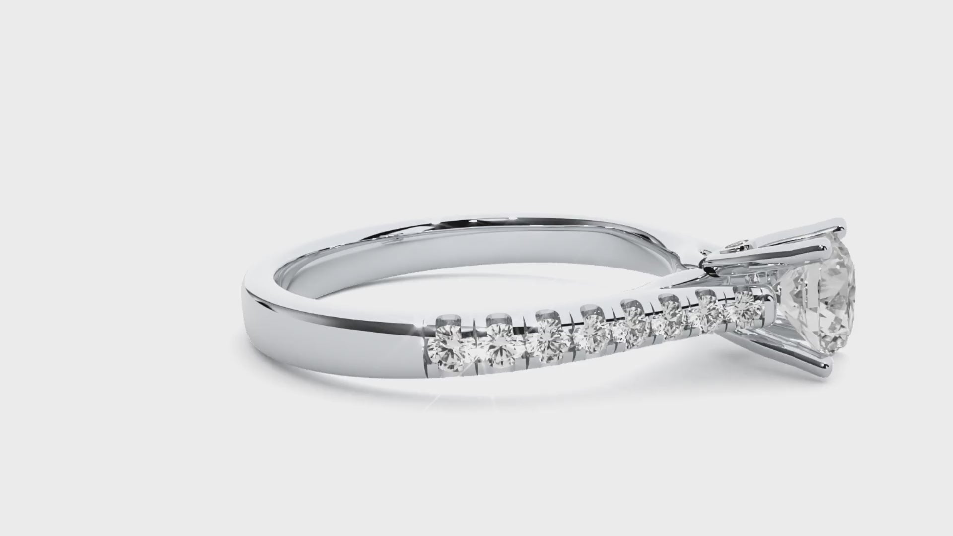 0.6+0.26 Ct Round Diamond Ring