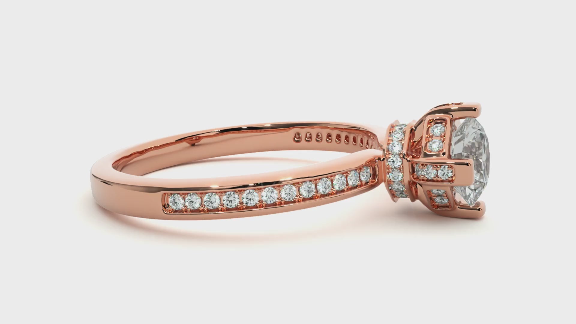 0.6+0.19 Ct Round Diamond Ring