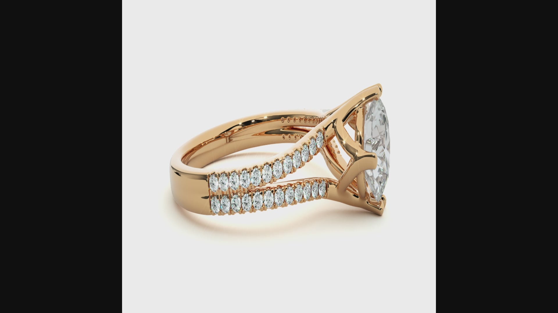 0.8+0.24 Ct Round Diamond Ring