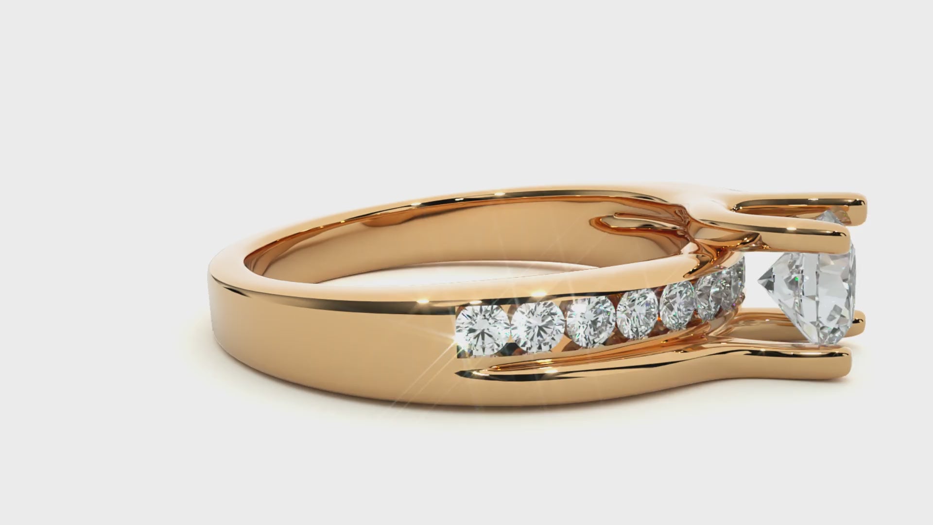 0.7+0.31 Ct Round Diamond Ring