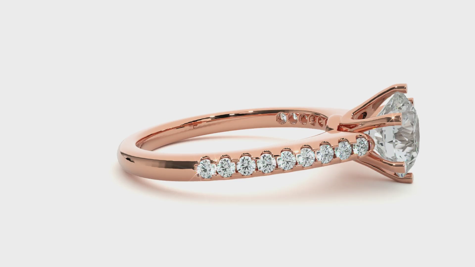 1.3+0.18 Ct Round Diamond Ring