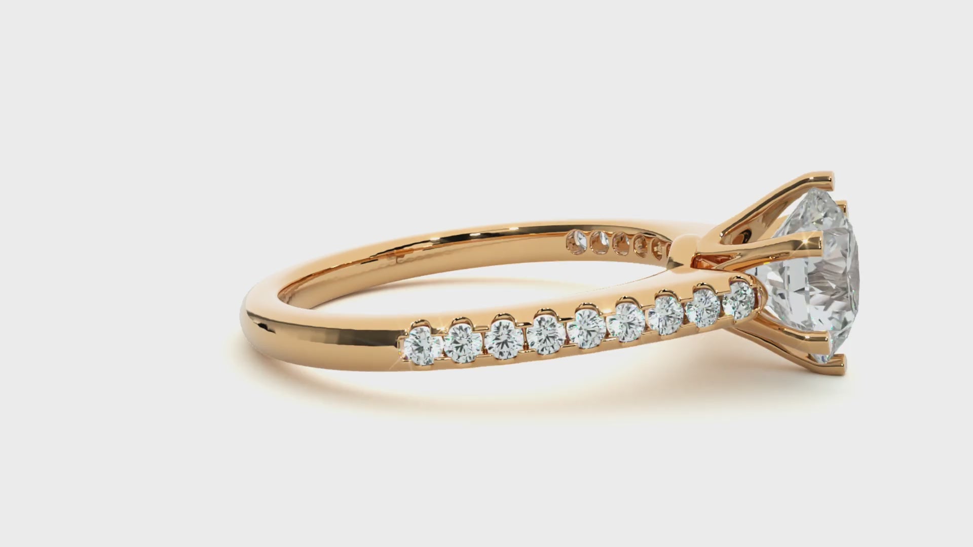 1.3+0.18 Ct Round Diamond Ring