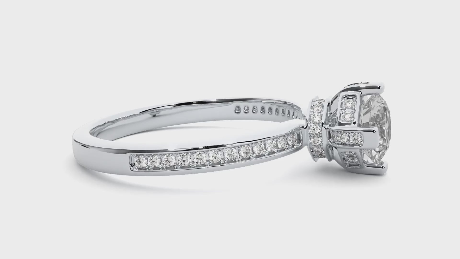 0.6+0.19 Ct Round Diamond Ring