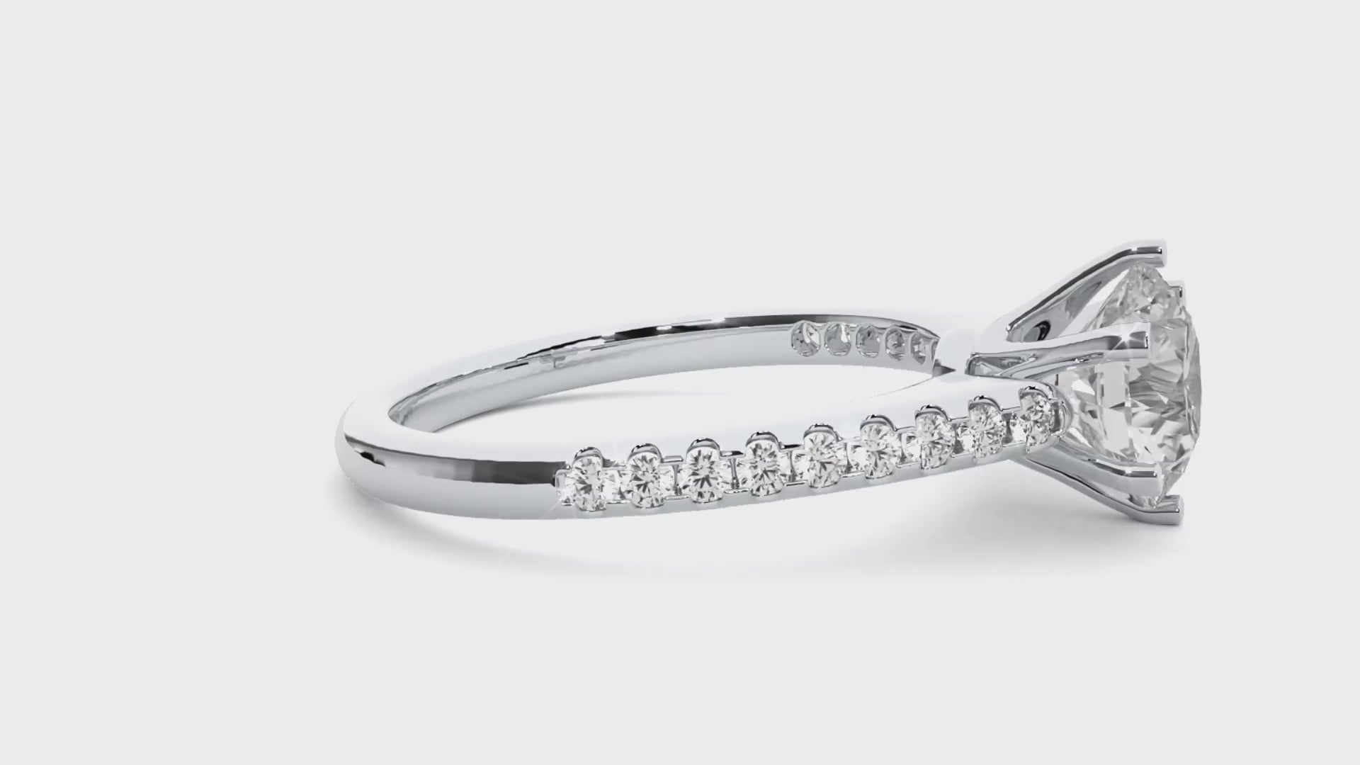 1.3+0.18 Ct Round Diamond Ring
