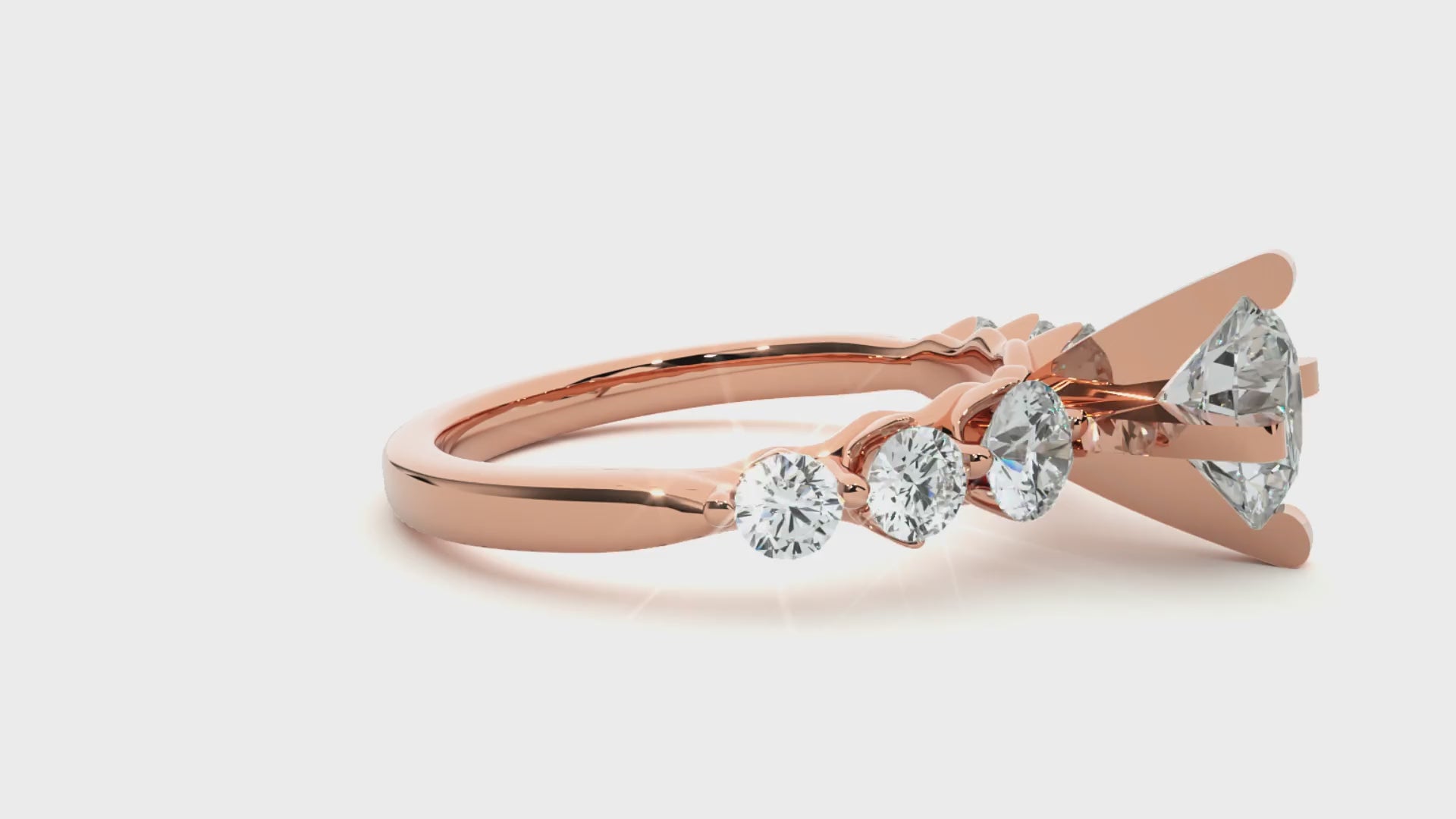 0.7+0.41+0.20+0.16 Ct Round Diamond Ring