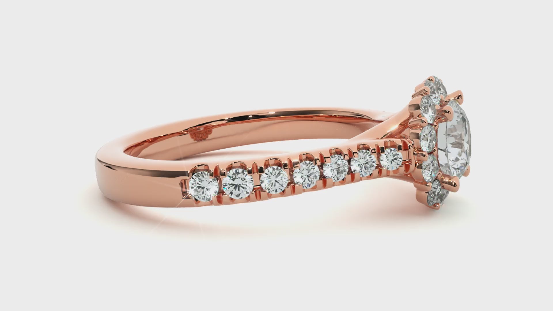 0.6+0.52 Ct Round Diamond Ring