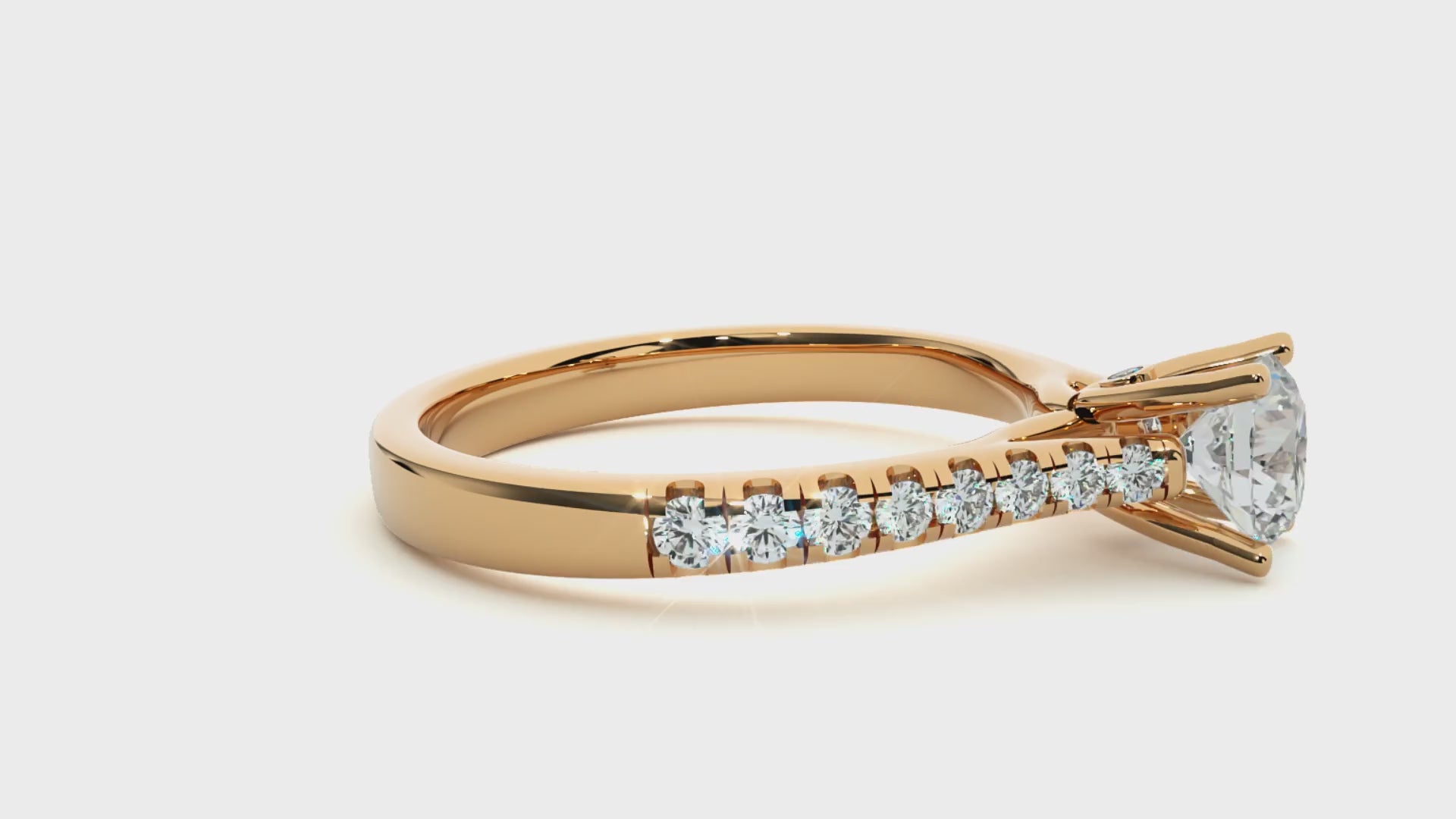 0.6+0.26 Ct Round Diamond Ring