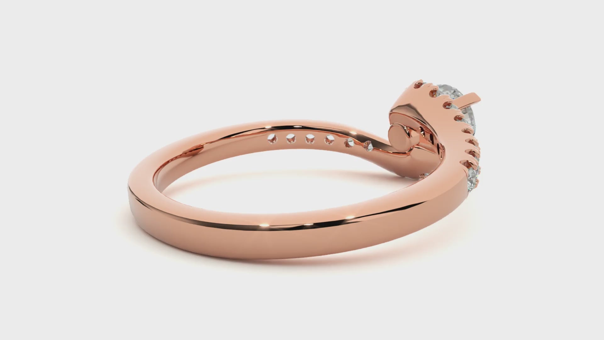 0.5+0.16 Ct Round Diamond Ring