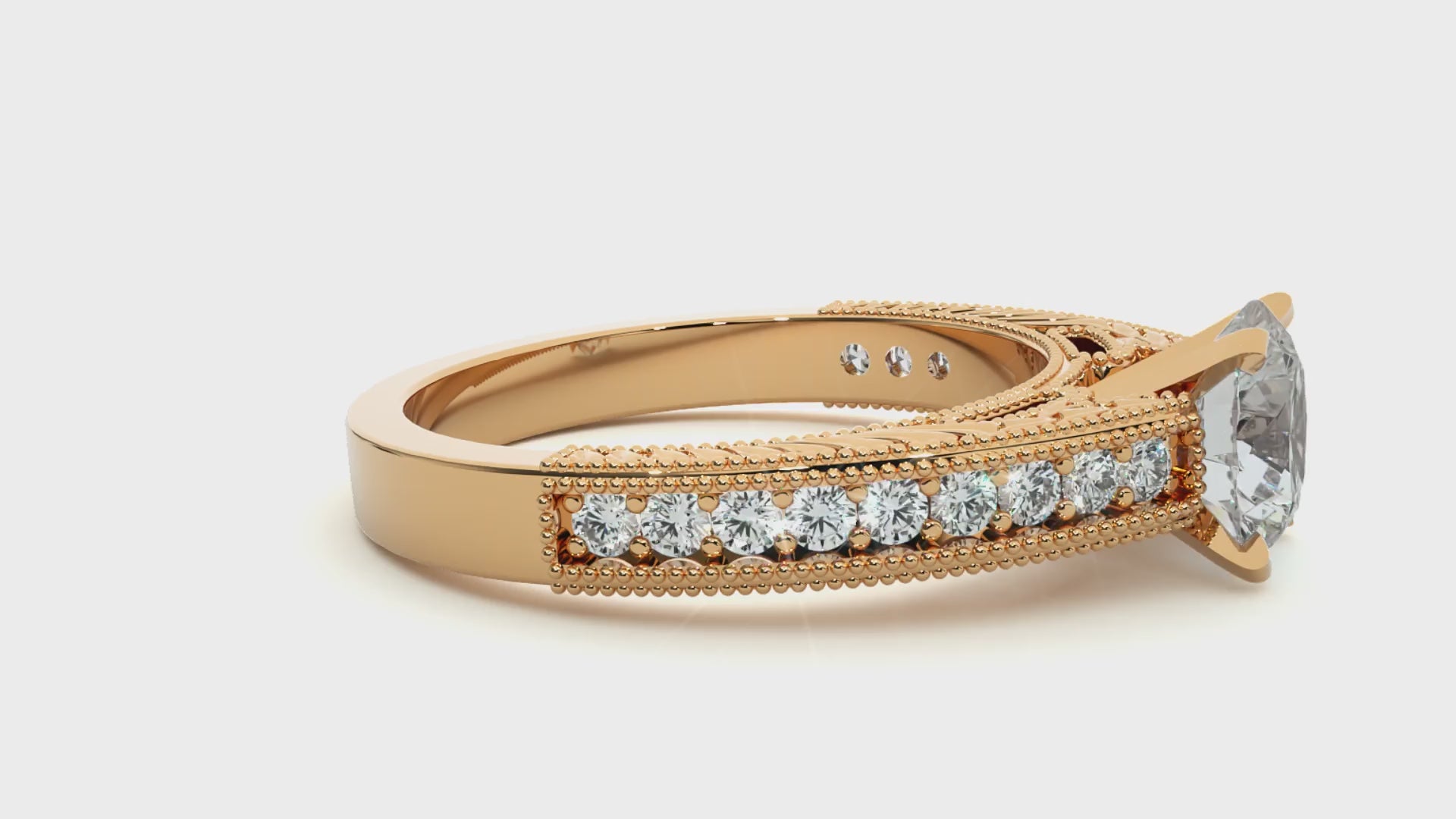 0.20+0.28 Ct Round Diamond Ring