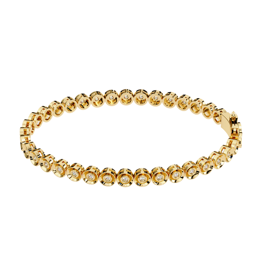 0.59 Ct Round  Diamond Bracelets