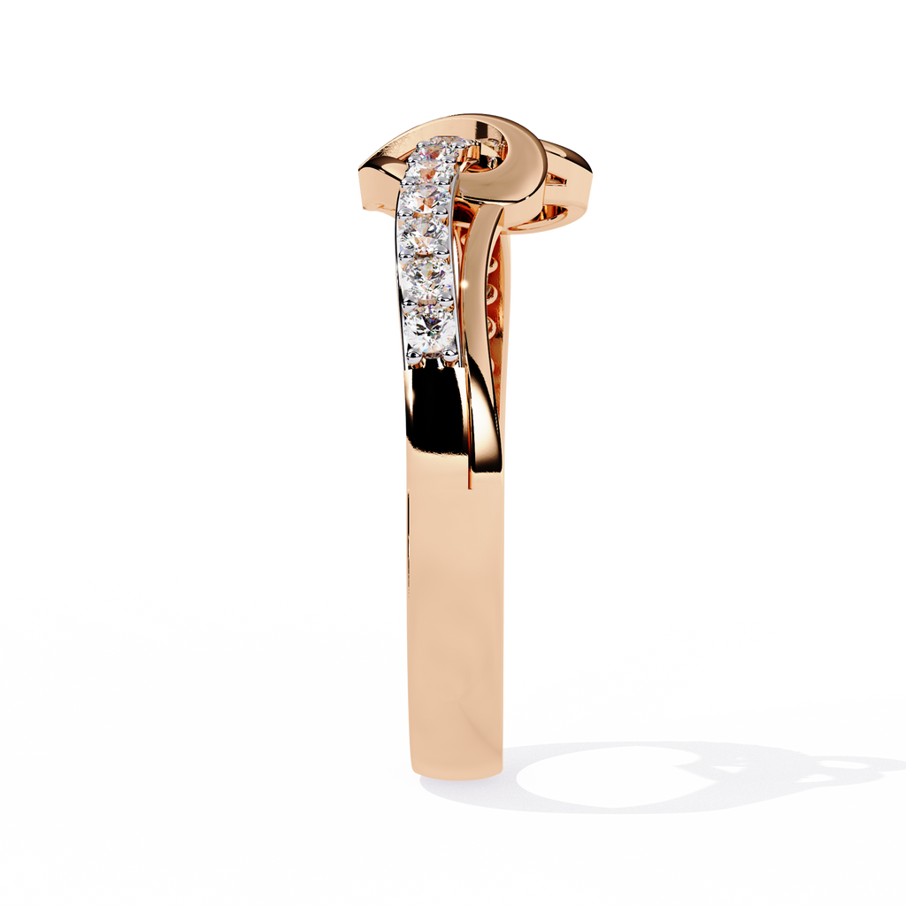 Heart shaped Lab-Grown Diamond Ring in 0.16 Ct