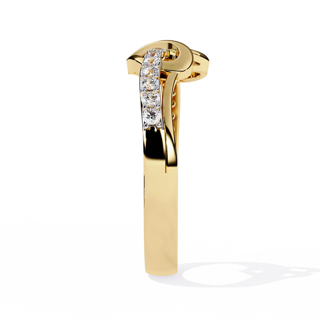 Heart shaped Lab-Grown Diamond Ring in 0.16 Ct