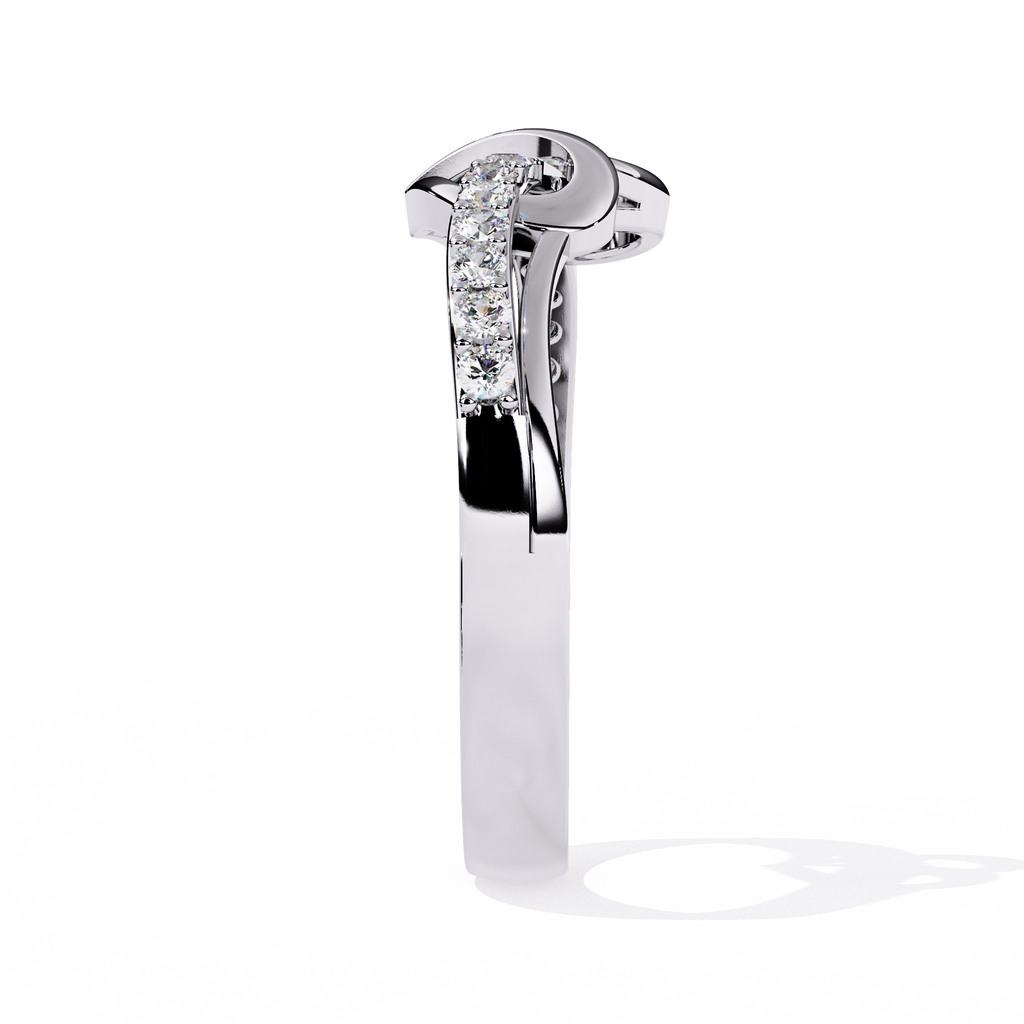Heart shaped Lab-Grown Diamond Ring in 0.16 Ct
