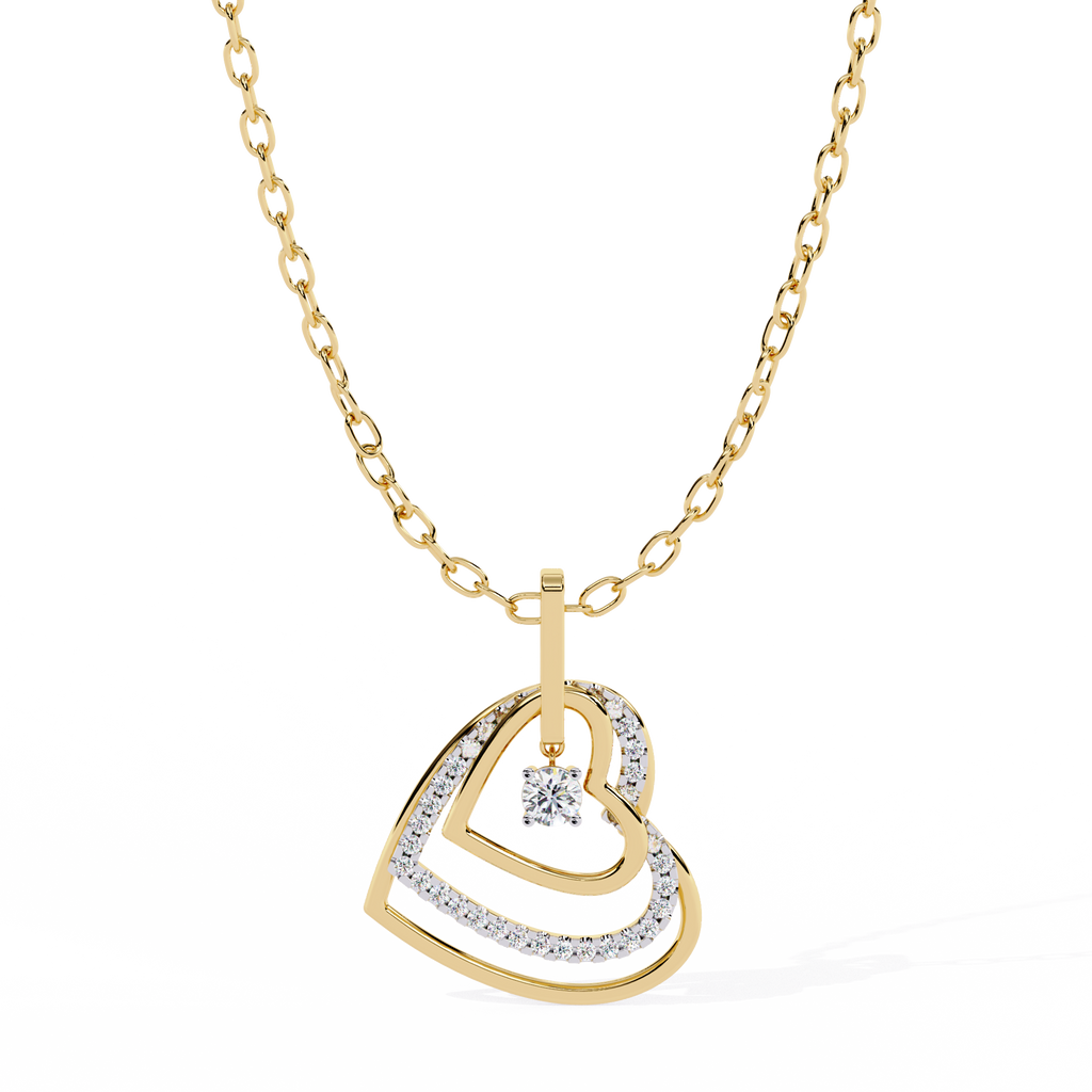 Round Diamond Pendants