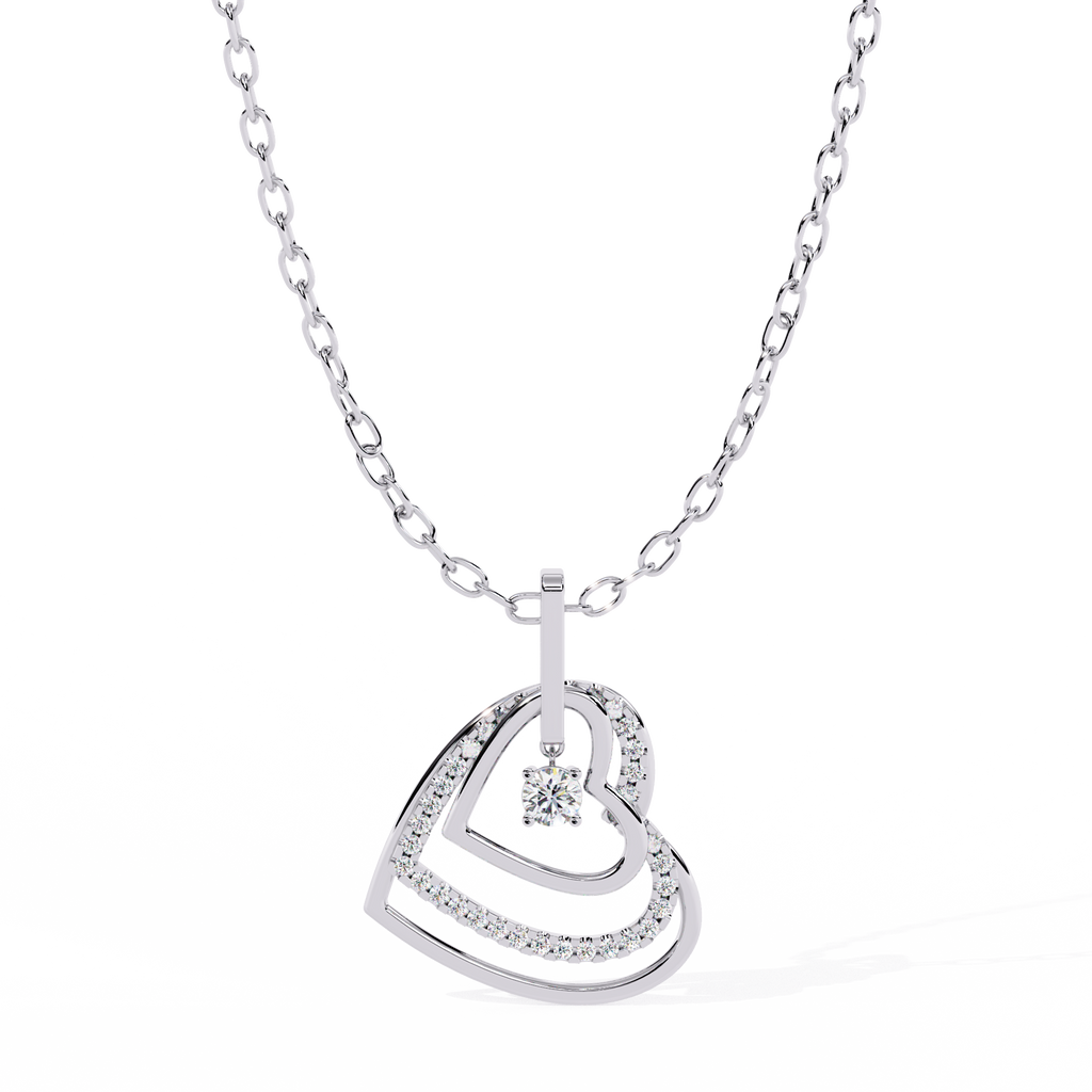 Round Diamond Pendants