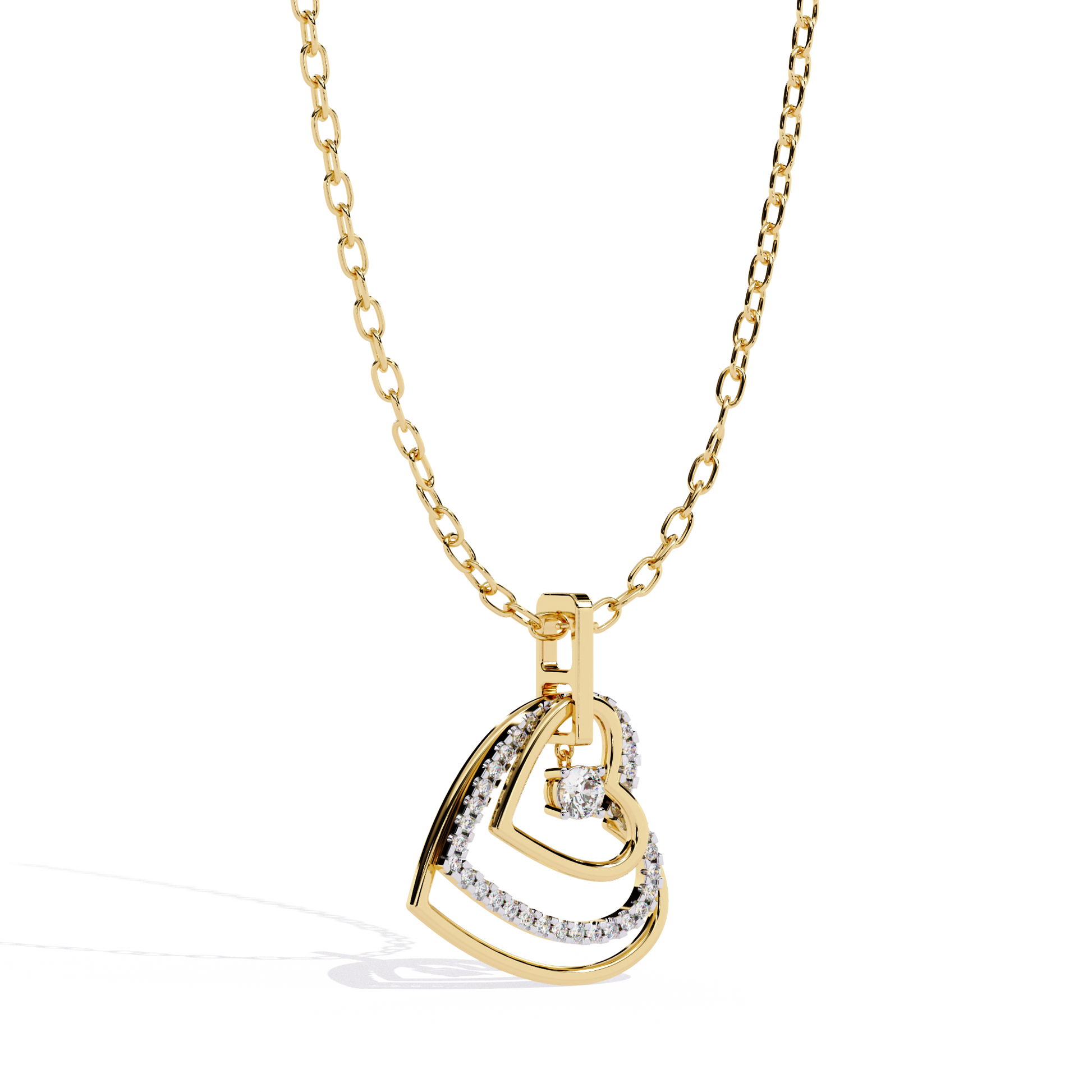 Round Diamond Pendants