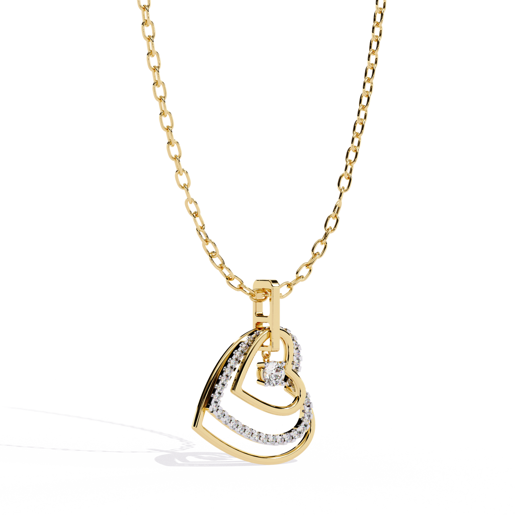 Round Diamond Pendants
