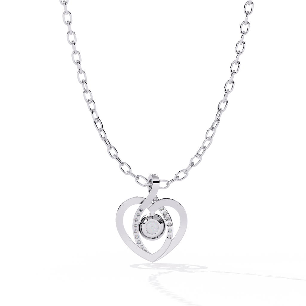 Round Diamond Pendant – Brilliant Round Cut Diamonds in Gold