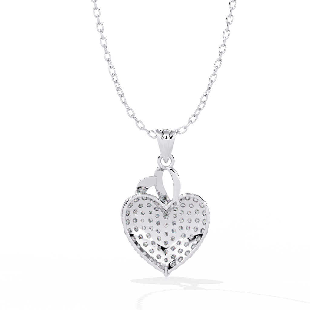 Round Diamond Pendant – Elegant Solitaire Design in Gold