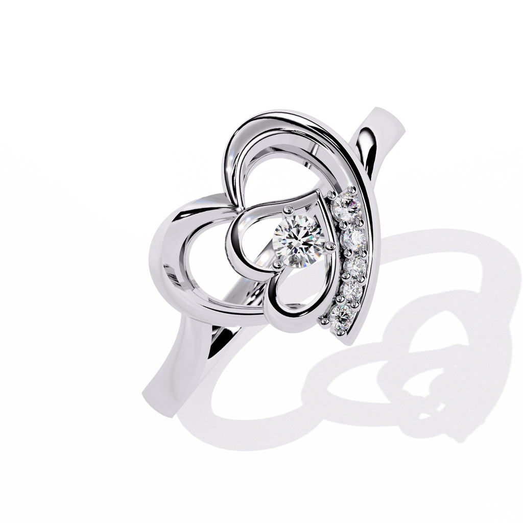 0.09 Ct lab-grown round diamond ring for women

