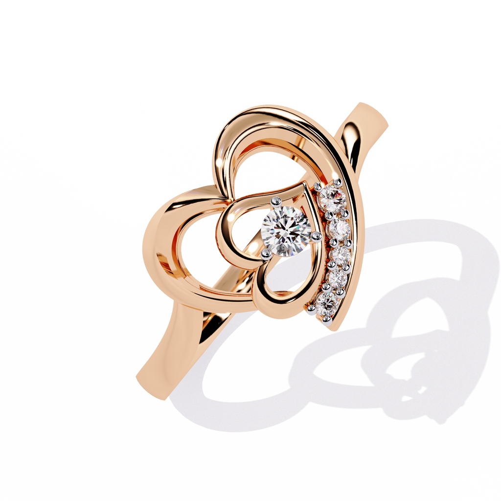 0.09 Ct lab-grown round diamond ring for women

