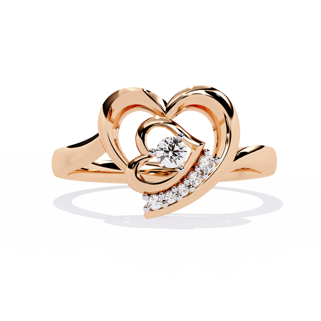 0.09 Ct lab-grown round diamond ring for women

