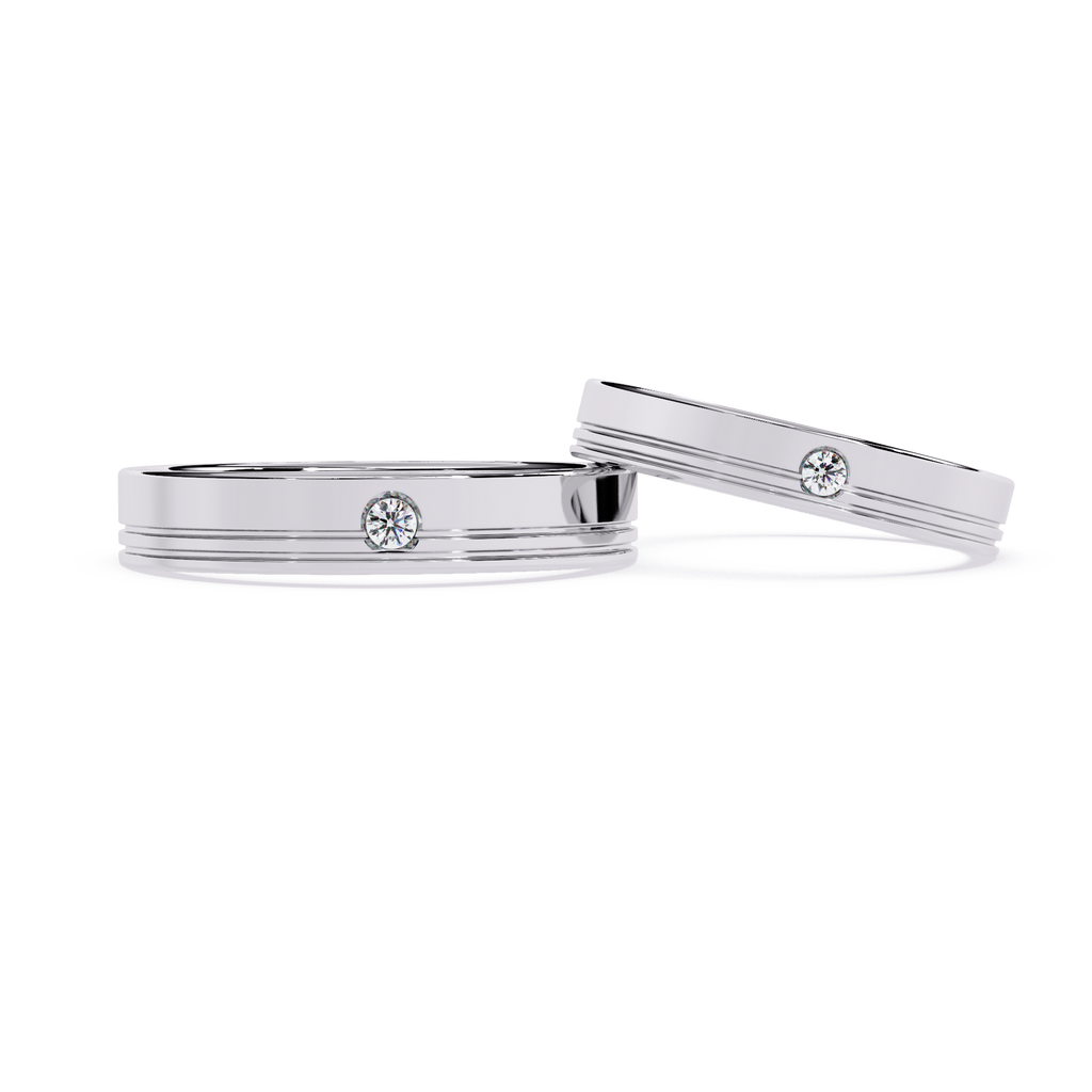 0.3 Ct lab-grown diamond solitaire gold ring 

