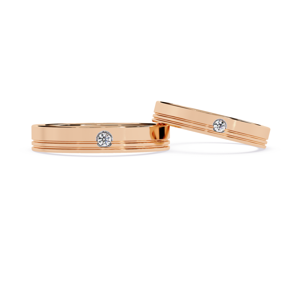 0.3 Ct lab-grown diamond solitaire gold ring


