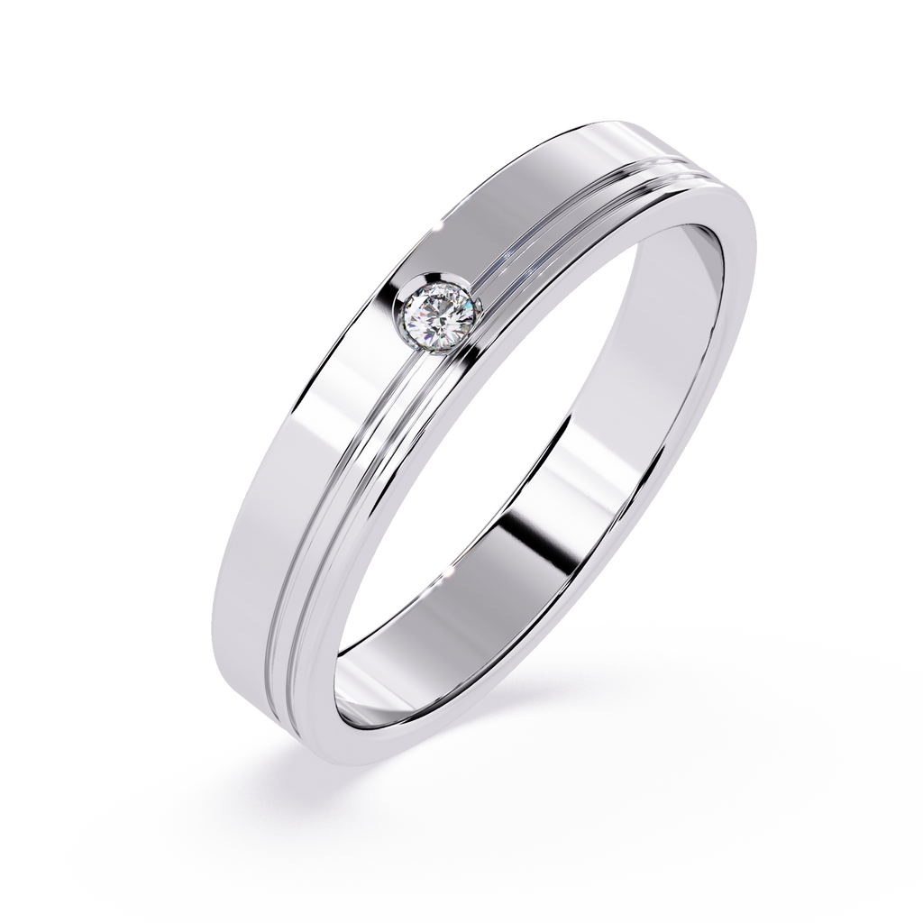 0.3 Ct lab-grown diamond solitaire gold ring

