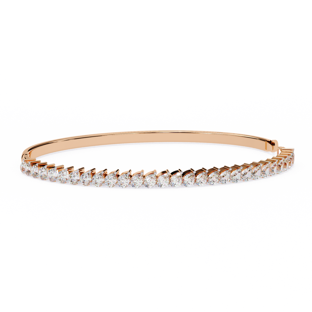 Premium Pear Diamond Bracelet – Elegant Diamond-Studded Gold Bracelet