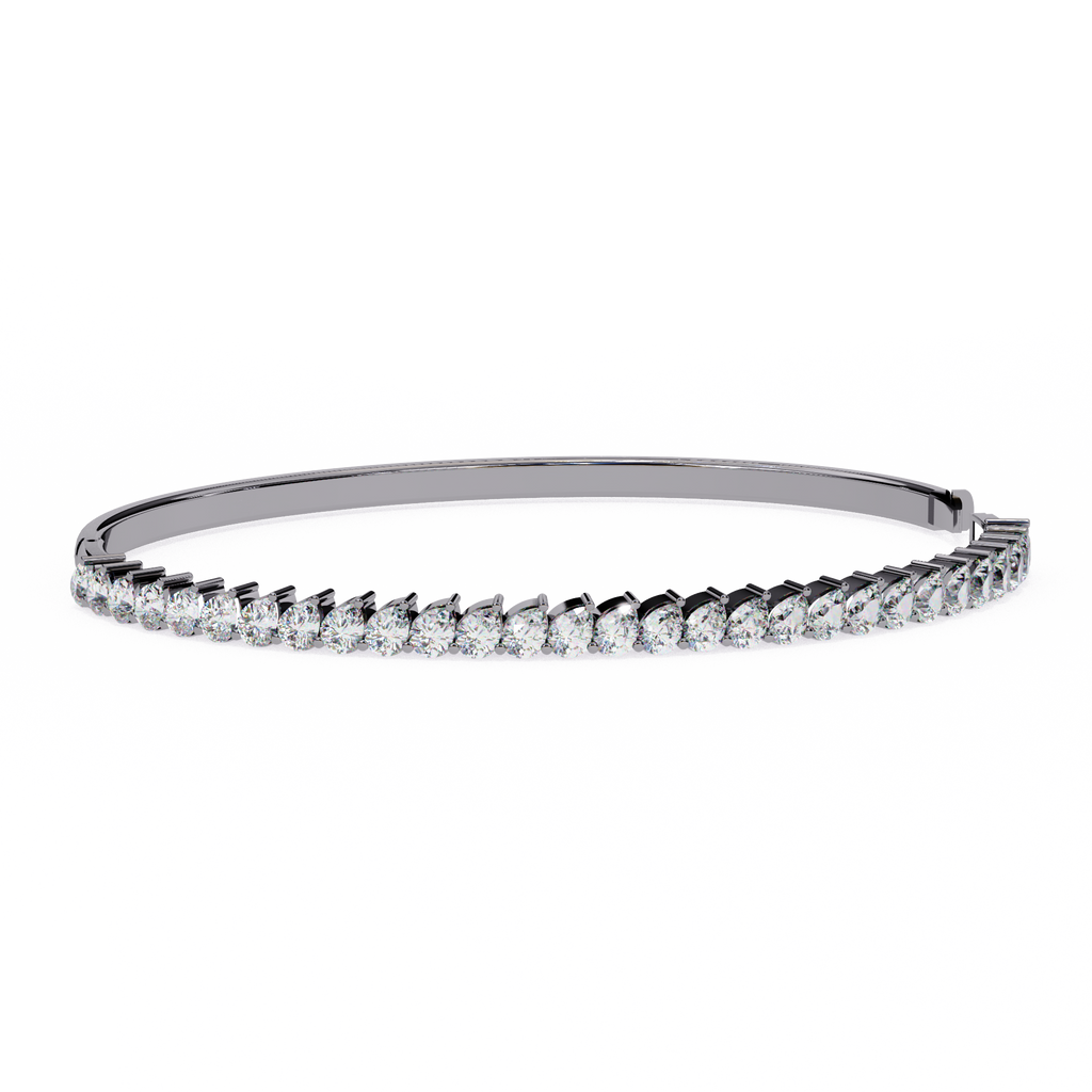 Premium Pear Diamond Bracelet – Elegant Diamond-Studded Gold Bracelet