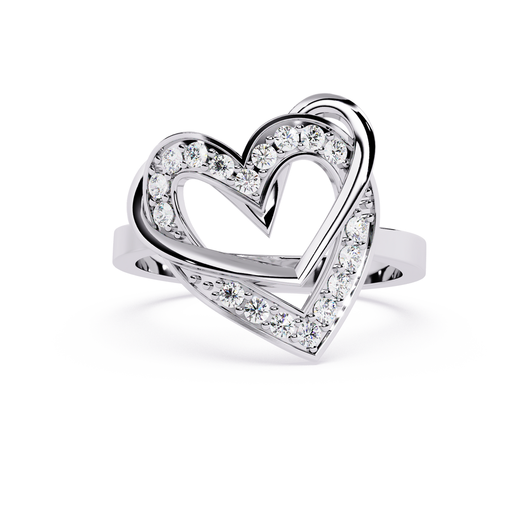 0.02 Ct minimalist lab-grown diamond gold ring for women

