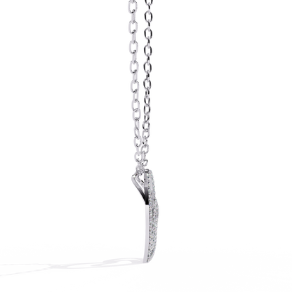 Elegant Open Double Heart Lab Grown Diamond Pendant