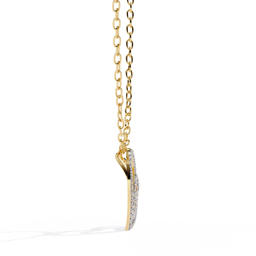 Elegant Open Double Heart Lab Grown Diamond Pendant