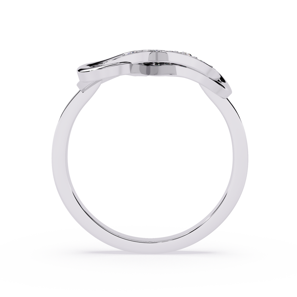 0.02 Ct minimalist lab-grown diamond gold ring for women

