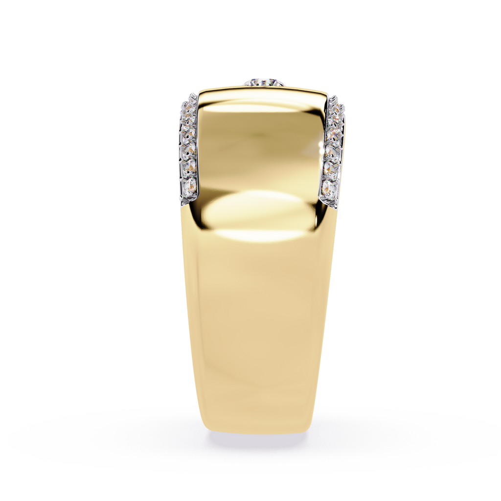 0.23 Ct Round Diamond Ring in 14K Gold – Minimal Engagement Jewelry

