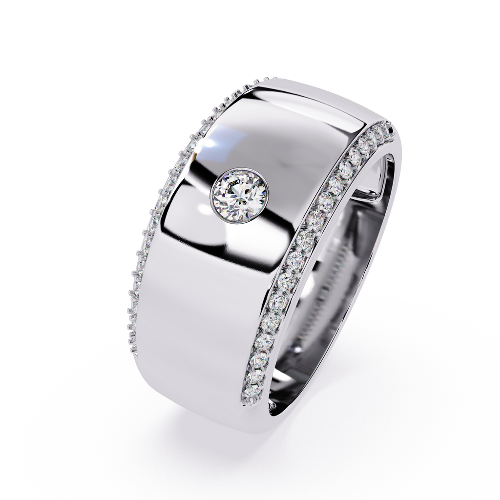 0.23 Ct Round Diamond Ring in 14K Gold – Minimal Engagement Jewelry

