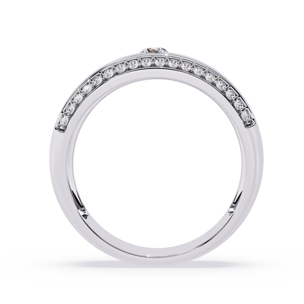 0.23 Ct Round Diamond Ring in 14K Gold – Minimal Engagement Jewelry

