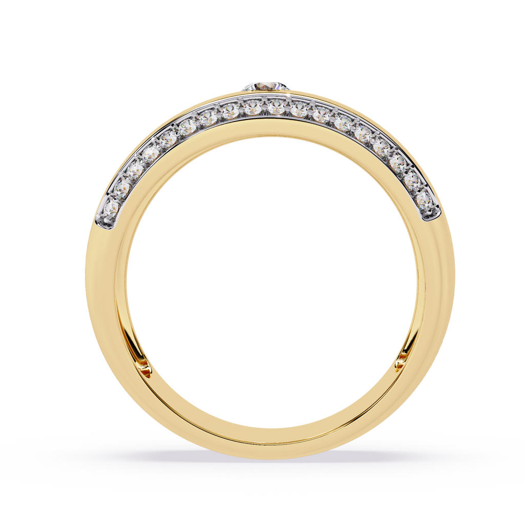 0.23 Ct Round Diamond Ring in 14K Gold – Minimal Engagement Jewelry

