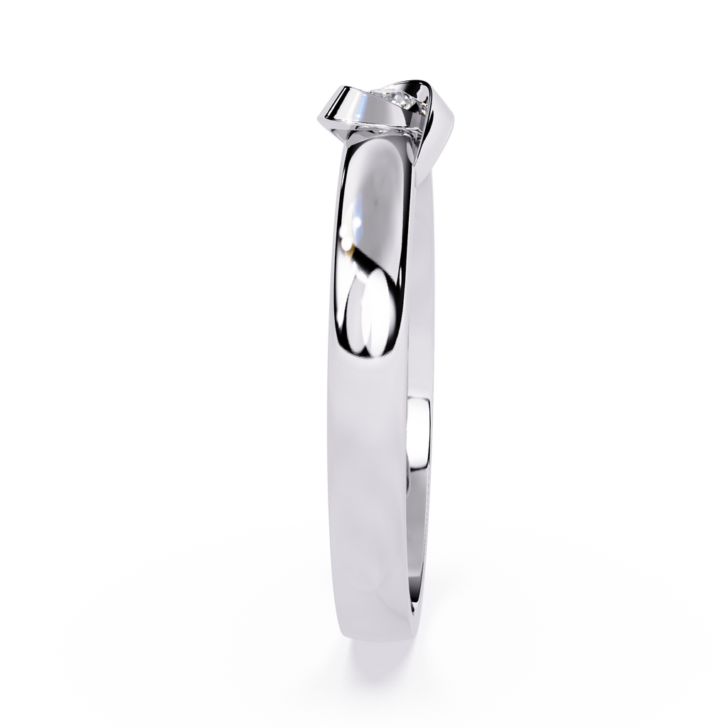86 stone lab-grown round diamond ring

