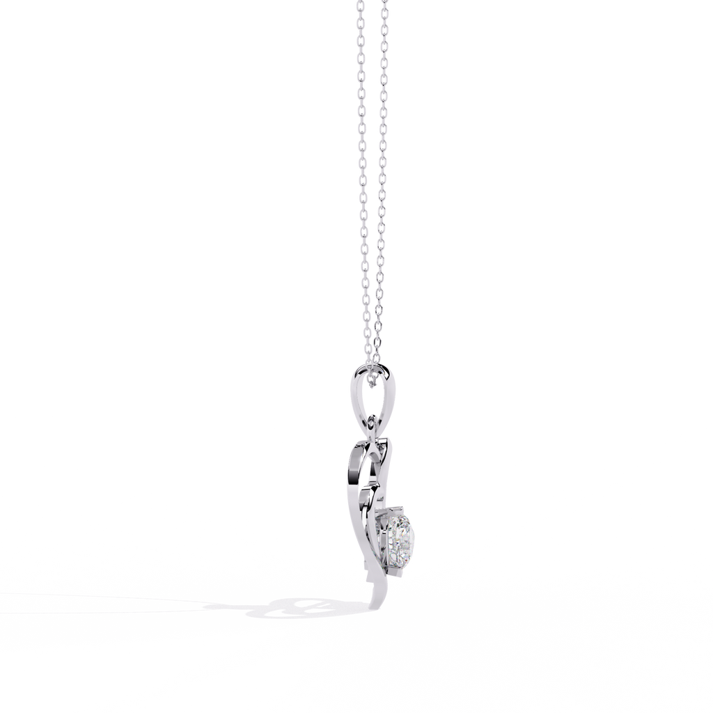 Premium Diamond Pendant – Heart Radiant Cut Diamond in Gold