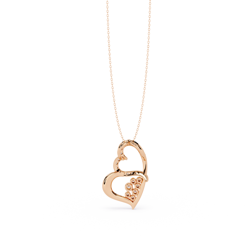 Premium Round Diamond Pendant – Elegant Solitaire Diamond in Gold