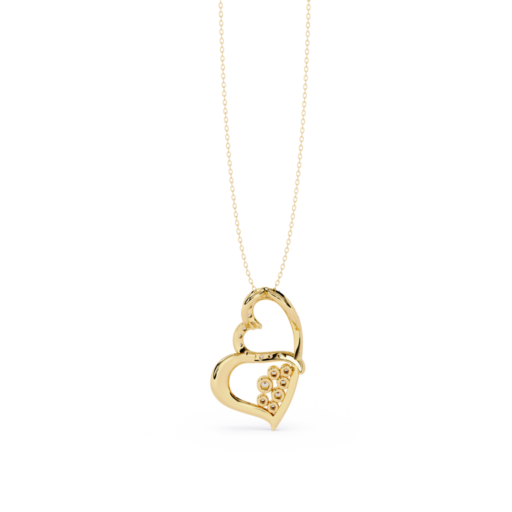 Premium Round Diamond Pendant – Elegant Solitaire Diamond in Gold