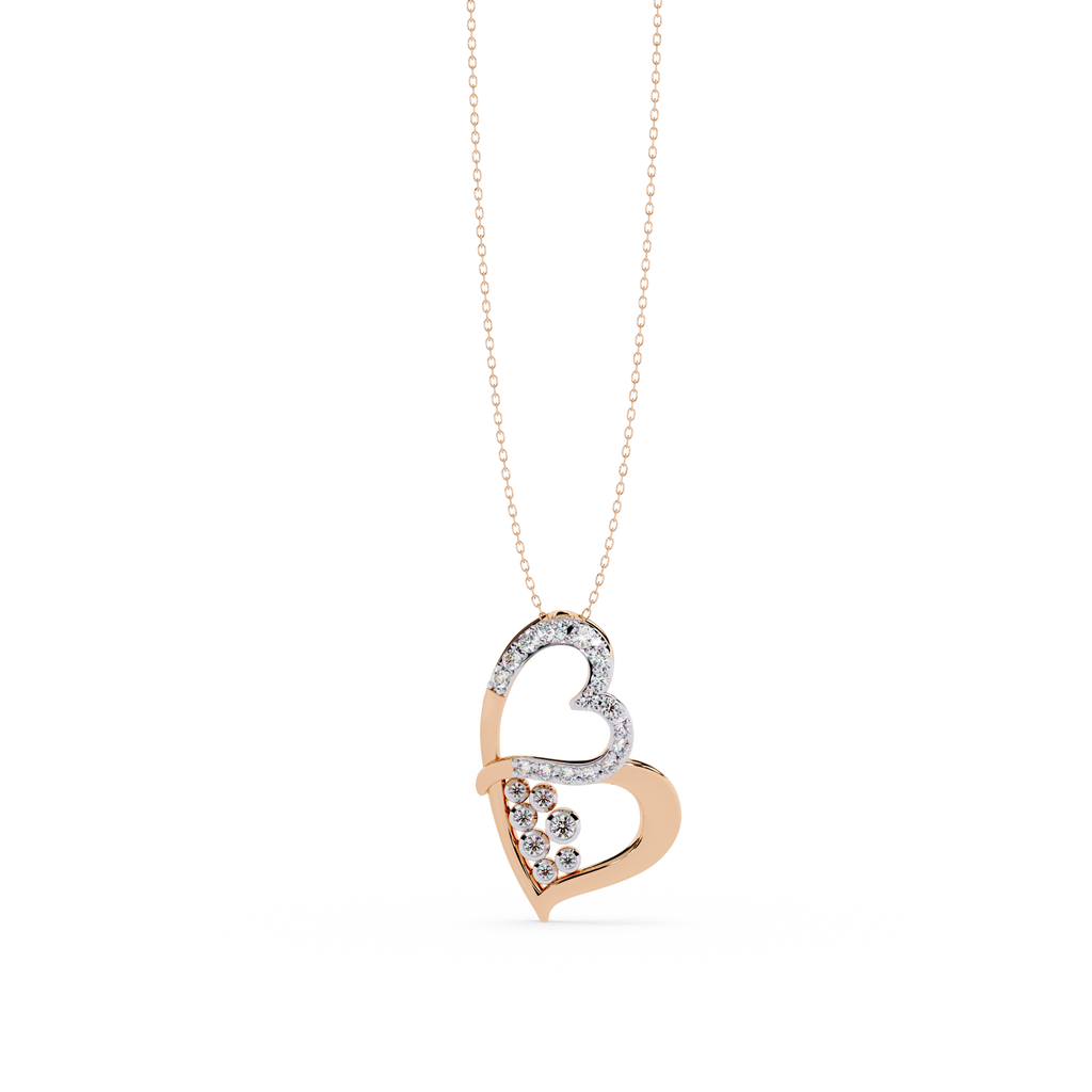 Premium Round Diamond Pendant – Elegant Solitaire Diamond in Gold