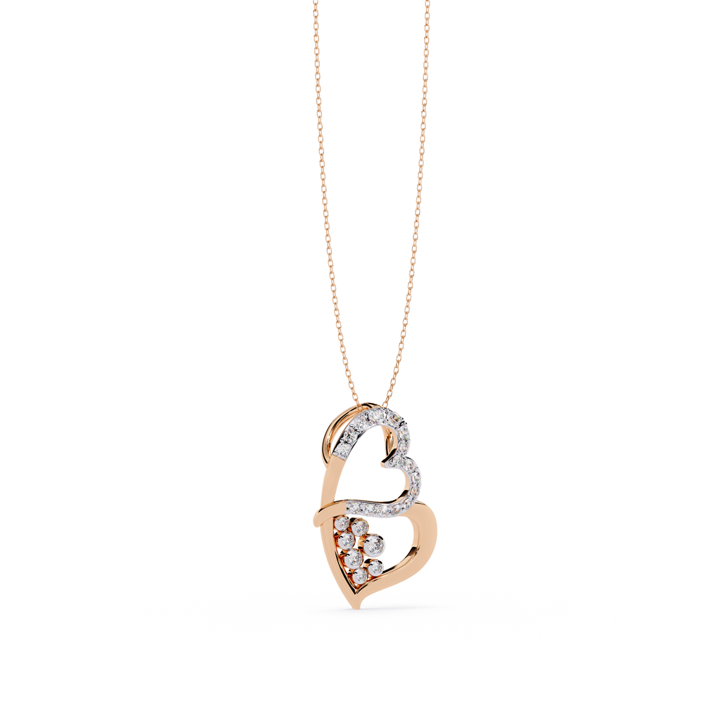 Premium Round Diamond Pendant – Elegant Solitaire Diamond in Gold